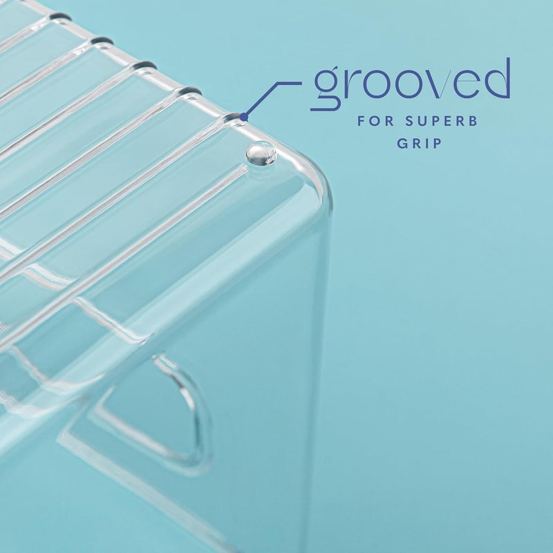 PrimeBox Plastic Food Storage 6 Pack Clear Container Bin with Handles for Organizing Kitchen, Pantry, Refrigerator, Freezer, Pantry, Cabinet, Closet, Bathroom. 10”x4”x6” - Image 4