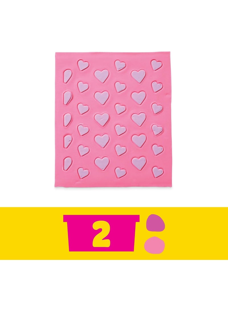 Play-Doh Barbie Hearts and Hair Set, Make Doll Clothes with Modeling Compound & 10 Fashion Accessories - Image 5