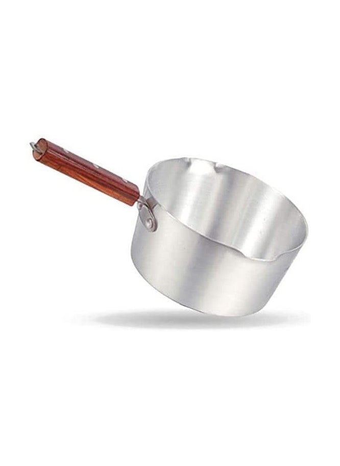 Generic - Aluminium Milk Pan With Wood Handle silver 2 Liters - Image 1