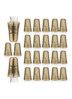 KASTWAVE 24 Pcs Pour Spout Caps, Universal Plastic Bottle Spout Dust Caps, Bottle Caps Translucent Plastic Dust Caps - 1.77×2.95 inches  - Image 1