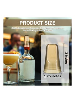 KASTWAVE 24 Pcs Pour Spout Caps, Universal Plastic Bottle Spout Dust Caps, Bottle Caps Translucent Plastic Dust Caps - 1.77×2.95 inches  - Image 2