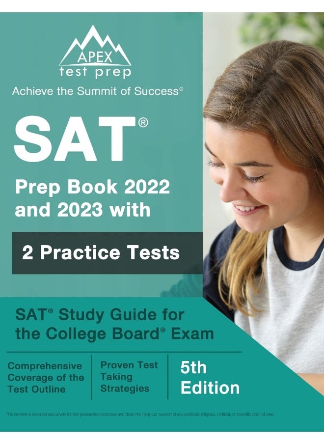 null - SAT Prep Book 2022 and 2023 with 2 Practice Tests: SAT Study Guide for the College Board Exam [5th Edition] - Image 1
