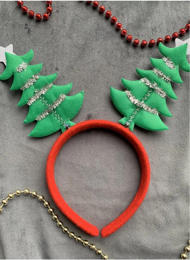 ZAFAA HOME Christmas Tree Antler Headband – Festive Holiday Accessory for Parties and Costumes, Lightweight 23x17cm  - Image 5