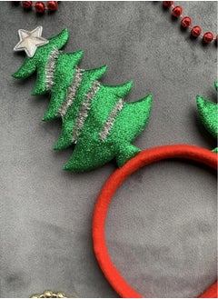 ZAFAA HOME Christmas Tree Antler Headband – Festive Holiday Accessory for Parties and Costumes, Lightweight 23x17cm  - Image 4