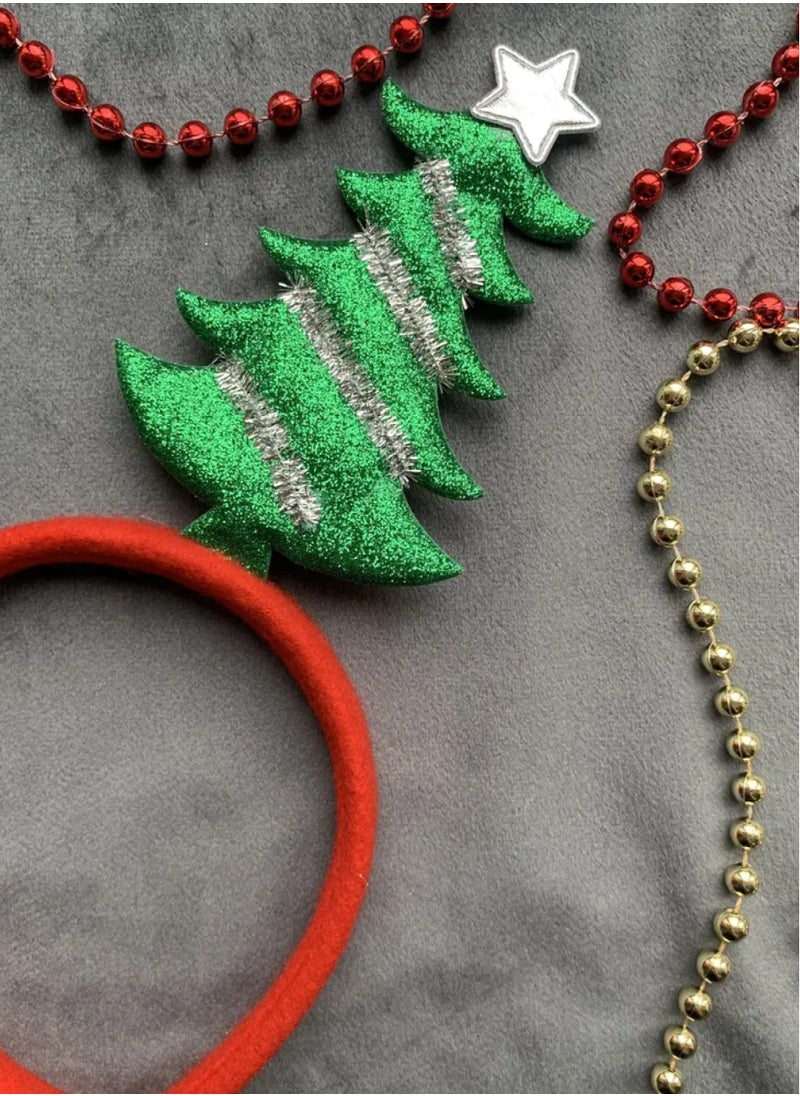 ZAFAA HOME Christmas Tree Antler Headband – Festive Holiday Accessory for Parties and Costumes, Lightweight 23x17cm  - Image 3
