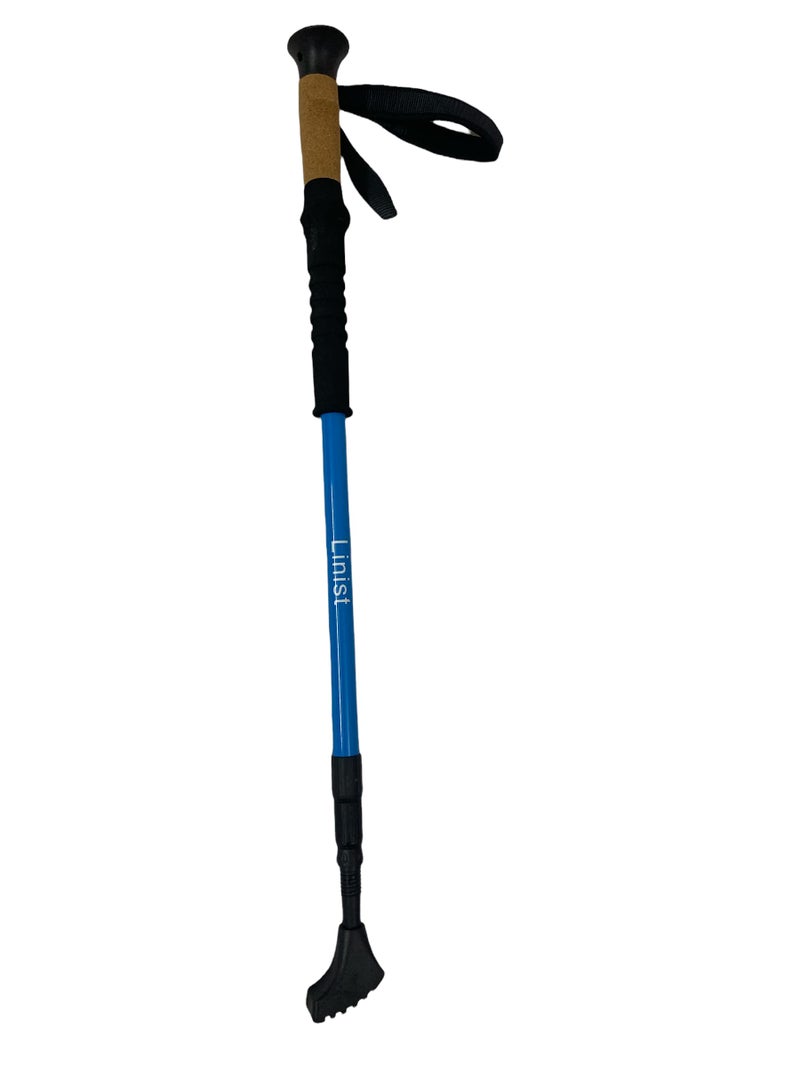 Linist Lightweight Aircraft-Grade Aluminum Trekking Pole with Extended Down Grip Plus Tip Kit and Carry Bag Walking Sticks for Hiking, Heavy Quality 7075 Aluminum with Cork Grip - Image 3