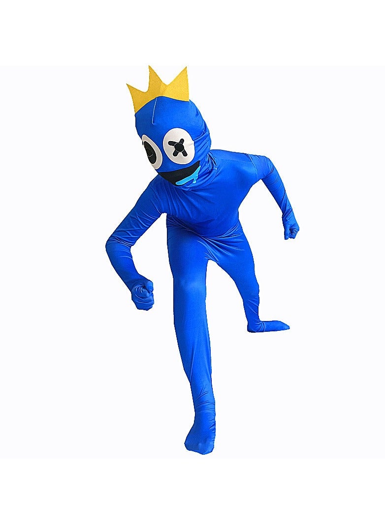 Rainbow Friends ROBLOX Costume Blue Monster Wiki Cosplay Horror Game Jumpsuit - Image 1