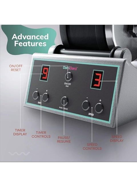 Advanced Professional Rock Tumbler Kit - with Digital 9-Day Polishing Timer & 3 Speed Settings - Turn Rough Rocks into Beautiful Gems : Great Science & STEM Gift for Kids All Ages : Geology Toy