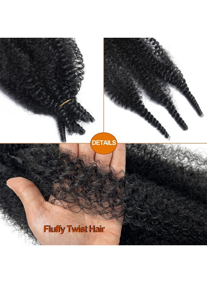 Chicmoi Marley Twist Braiding Hair 16 Inch Springy Afro Twist Hair 3 Packs Kinky Twist Hair for Braiding 1B Black Spring Twist Hair Curly Braiding Hair Extension for Black Women - Image 4