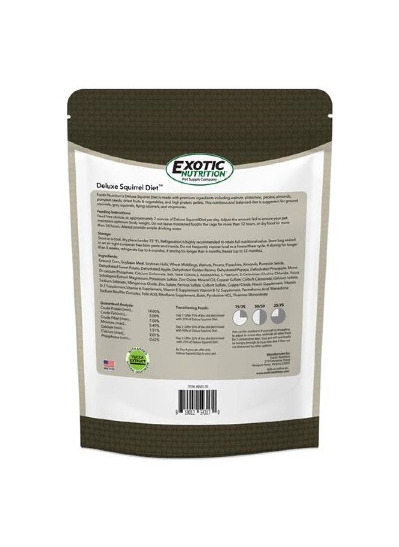 EXOTIC NUTRITION EXOTIC NUTRITION DELUXE SQUIRREL DIET 2LB  - Image 2
