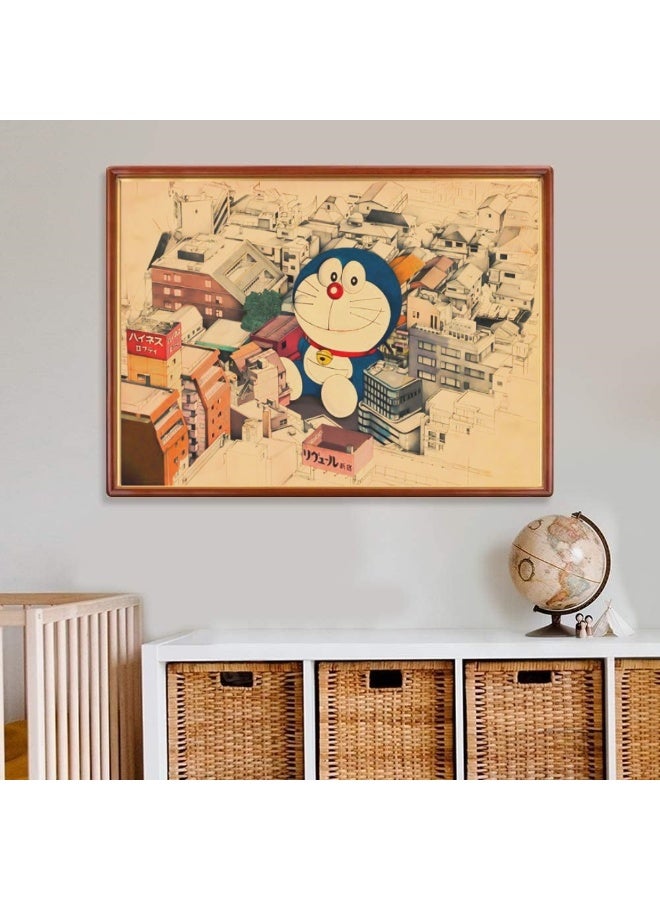 1000-piece Doraemon-themed puzzle, exquisite anime puzzle, family entertainment puzzle, puzzle game for children and adults - Image 2