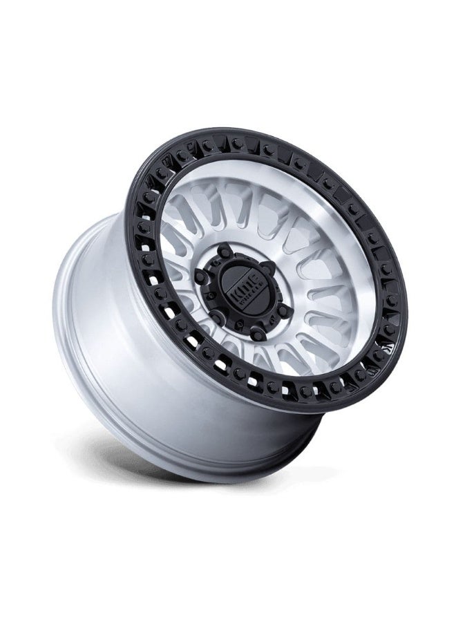 KMC KM552 IMS 17X8.5 6X139.7 ET25 CB106.1 MACHINED/MATTE BLACK LIP - Image 1