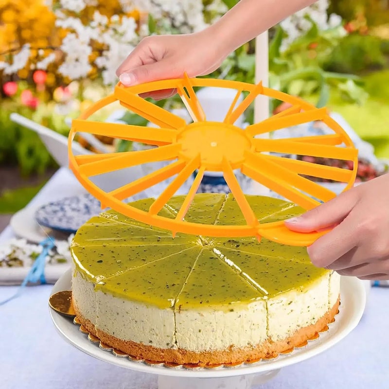 Dsjnf DJF 10/12 Pieces Round Double-sided Cake Portion Marker Cake Knife Cheesecake Slicer For Uniform Slicing (1pcs) - Image 4
