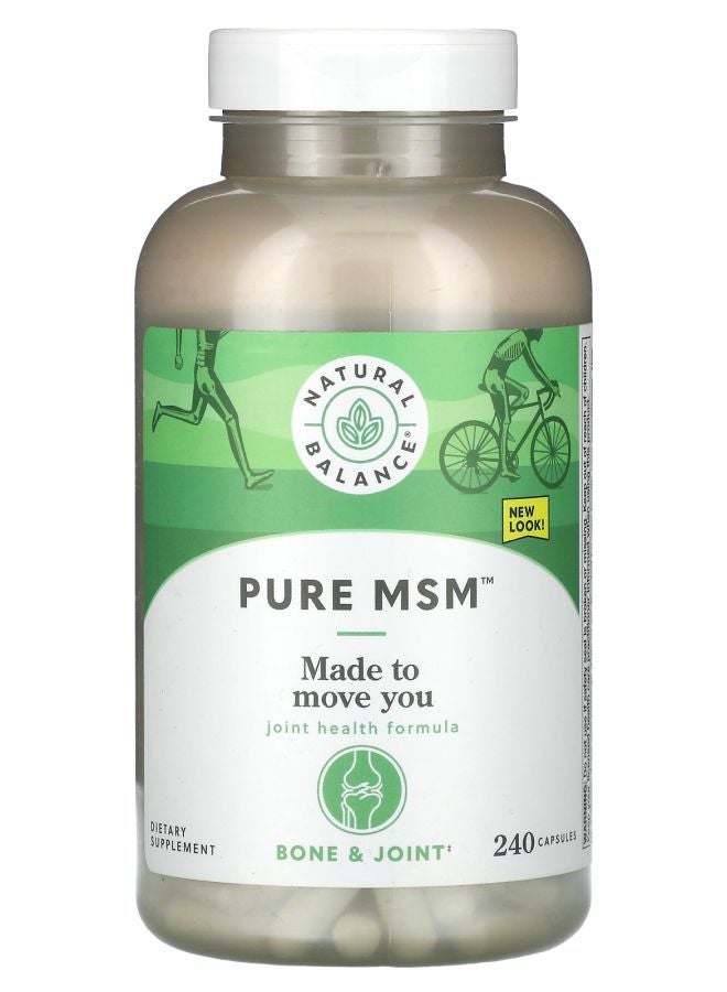 Natural Balance Pure MSM 1000 mg 240 Capsules