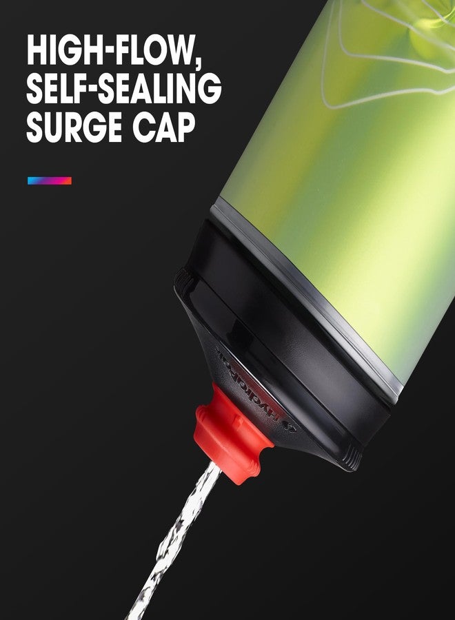 هيدراباك هايدرا باك | زجاجة بولار - زجاجة مياه معزولة للدراجات من بولار سيرج، عبوة من قطعتين - زجاجة ضغط عالية التدفق، للدراجات والرياضة (أحمر أسنت، 600 مل / 20 أونصة) - Image 5