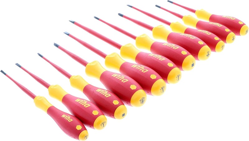 Wiha مجموعة مفكات عازلة رفيعة Wiha 32198 11 قطعة - Image 3