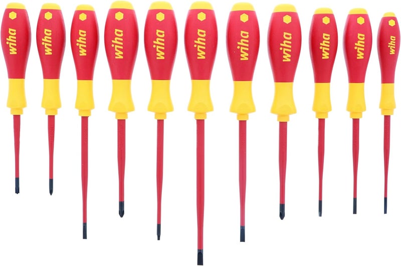 Wiha مجموعة مفكات عازلة رفيعة Wiha 32198 11 قطعة - Image 4