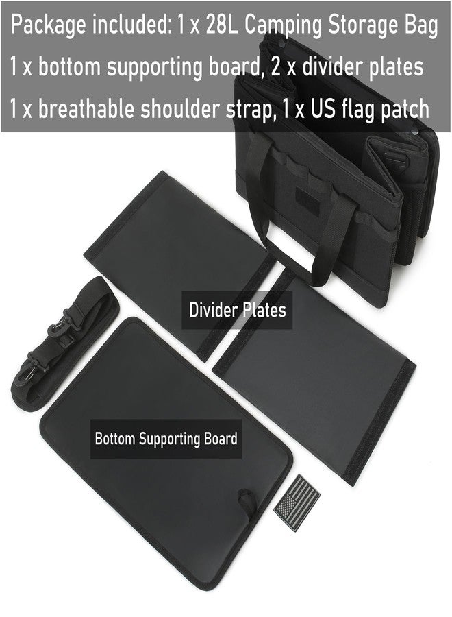 Lemubeane Tactical Camping Storage Bag 28L Tactical Utility Tote Bag Camping Cookware Organizer Trunk Organizer (Army Green) - Image 5