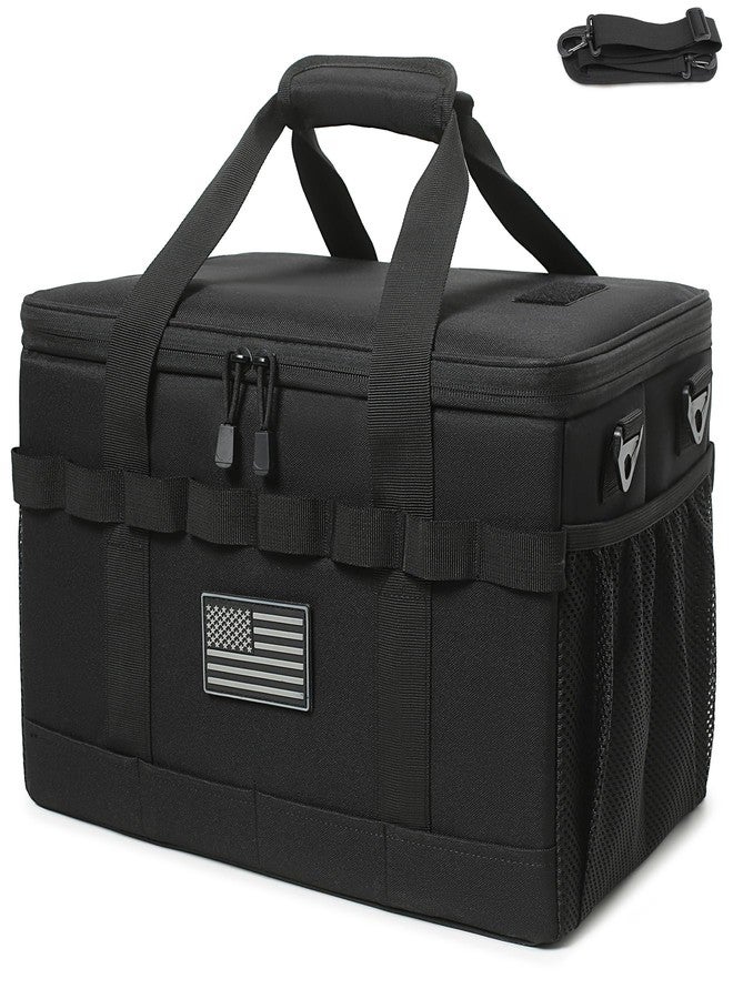 Lemubeane Tactical Camping Storage Bag 28L Tactical Utility Tote Bag Camping Cookware Organizer Trunk Organizer (Army Green) - Image 1
