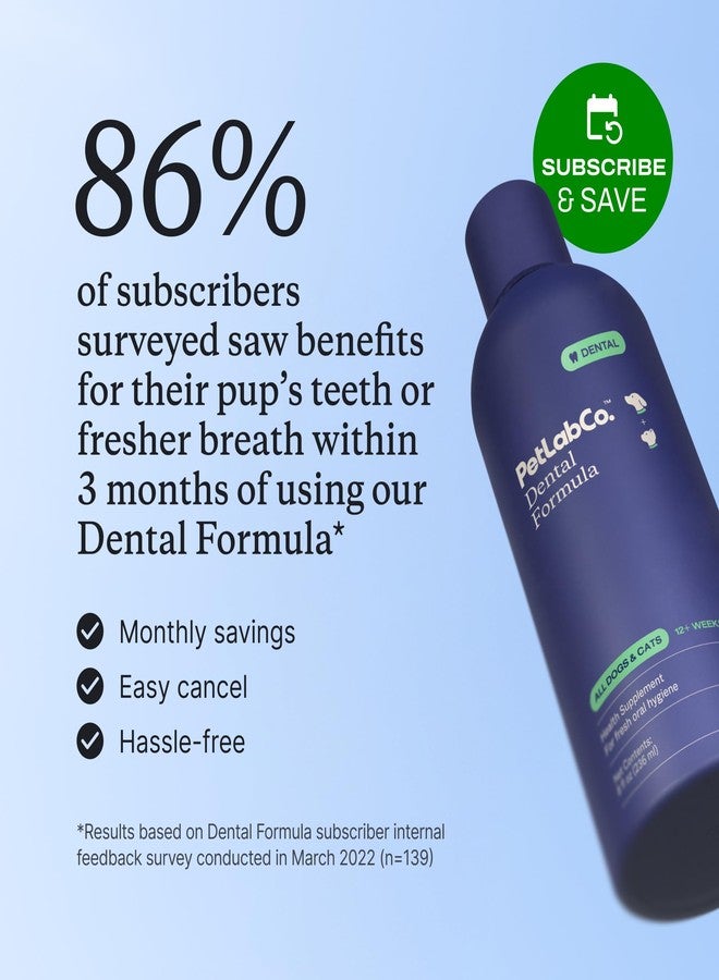 PetLab Co. Cat and Dog Dental Formula, Keep Dog Breath Fresh and Teeth Clean, Supports Gum Health - Water Additive Dental Care Targets Tartar, Pack of 2 - Packaging May Vary - Image 5