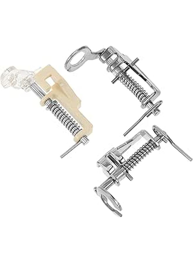 Sewing Machine Presser Feet Set Of 3 Open Close And Spring Feet For Quilting Embroidery And Household Use - Image 1