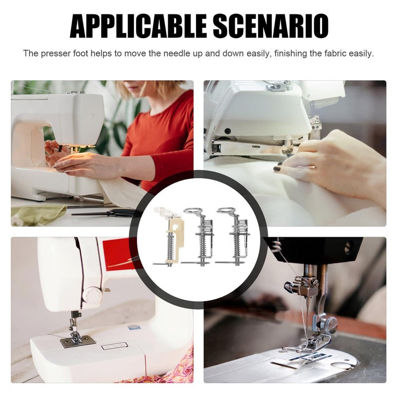 Sewing Machine Presser Feet Set Of 3 Open Close And Spring Feet For Quilting Embroidery And Household Use - Image 4