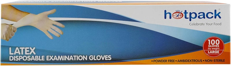 Hotpack Powder-Free Latex Gloves (1, Large) - Image 5