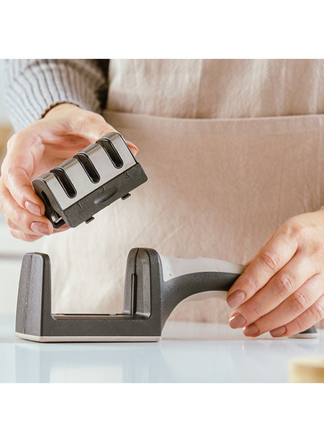 NAVA Triple-Blade Manual Sharpener For Stainless Steel Knives "Misty" -Multicolour - Image 2