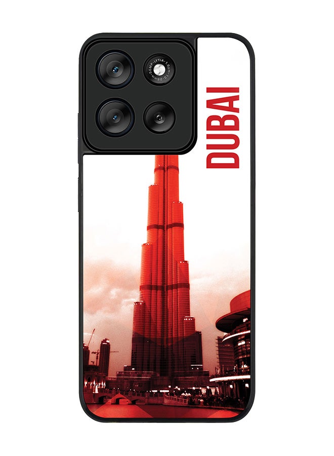 Stylizedd For Motorola Moto G56 Case,Slim fit Camera Protection, Shockproof Thin Phone cover  - Dubai - The Burj - Image 1
