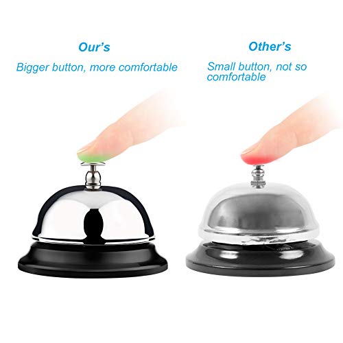 Comtrue Service Bell, Call Bell, Desk Bell, Big Button, 2Pack, Improved Version - Image 2