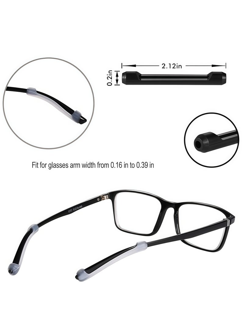16 Pairs Glasses Holder Silicone Glasses Temple Holder Anti-Slip Protector Comfort Glasses Glasses Holder Glasses Stopper for Sports，Learning - Image 4