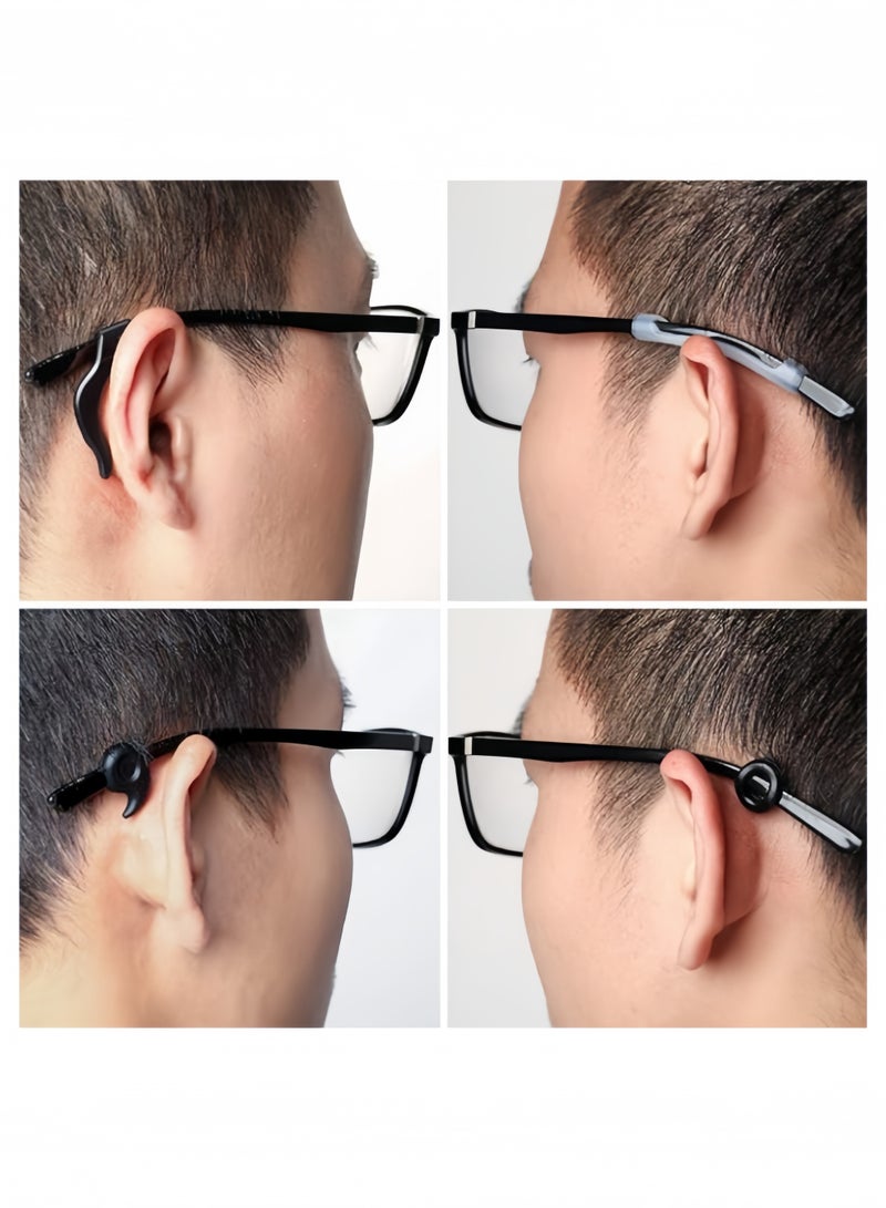 16 Pairs Glasses Holder Silicone Glasses Temple Holder Anti-Slip Protector Comfort Glasses Glasses Holder Glasses Stopper for Sports，Learning - Image 2