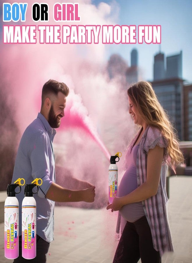 POPFRO Gender Reveal Creative Fire Extinguisher Party Baby Girl supplies 100% biodegradable Creative Party Decor Creative Gender Reveal (PINK 2 PCS) - Image 5