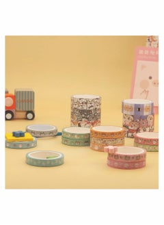 Cute Pets Washi Tape Set 18 Rolls Gold Embellishment Decorative Masking Tapes for Arts, DIY Crafts, Bullet Journals, Planners, Scrapbook, Wrapping (Puppies) - pzsku/Z98E141834D4CDE05AD6BZ/45/_/1669968046/fe21338b-ddf4-4e71-b434-e75d1a293767