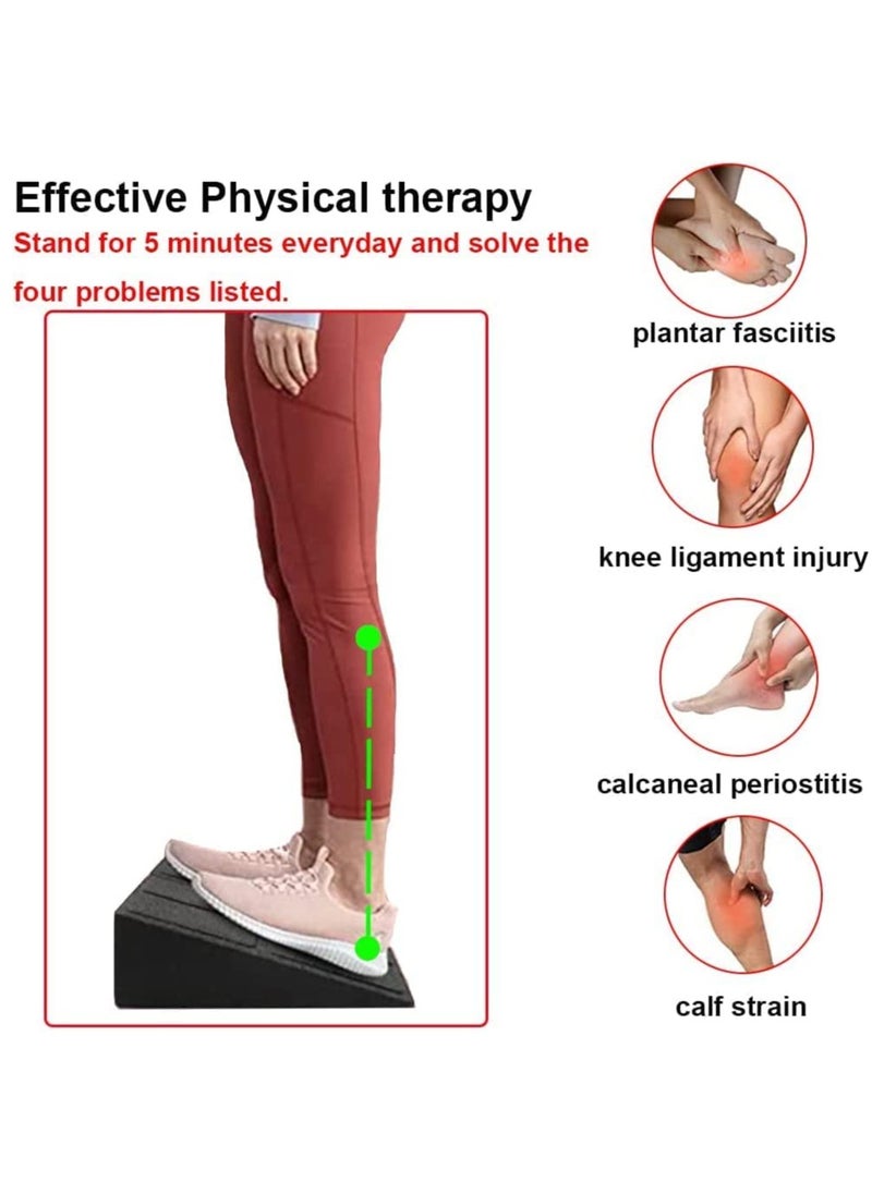 KASTWAVE - Squat Wedge Block Adjustable Non-Slip Squat Ramp Slant Board Calf Stretcher, Heavy Duty 3pcs Foam Foot Ankle Knee Stretcher Leg Extender, Incline Board Platform for Heel Elevated Squat and Calf Raise - Image 1