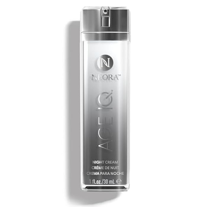 Neora Age IQ - Night Cream with Bidens Pilosa, Peptides & Hyaluronic Acid - Smooths Skin, Boosts Radiance, Fights Wrinkles, Firms - 1 fl.oz. - Image 1