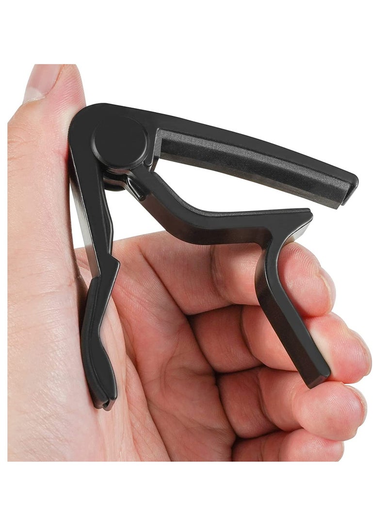 SOLARAE Guitar Capo, 2 pack Guitar Capo for Acoustic and Electric Guitar Accessories, Quick Change Acoustic Guitar Accessories for Acoustic, Electric Guitar, Ukulele, Bass - Image 3