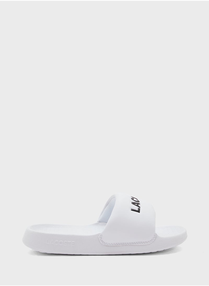LACOSTE Slides Croco 1.0 Single Strap Flip Flops  - Image 1