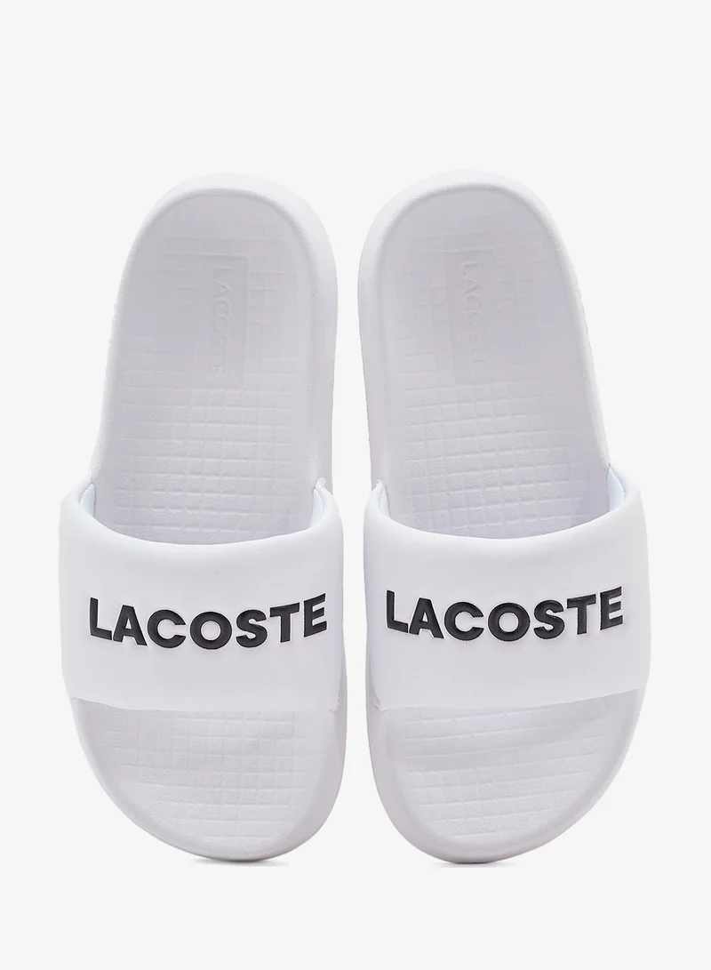 LACOSTE Slides Croco 1.0 Single Strap Flip Flops