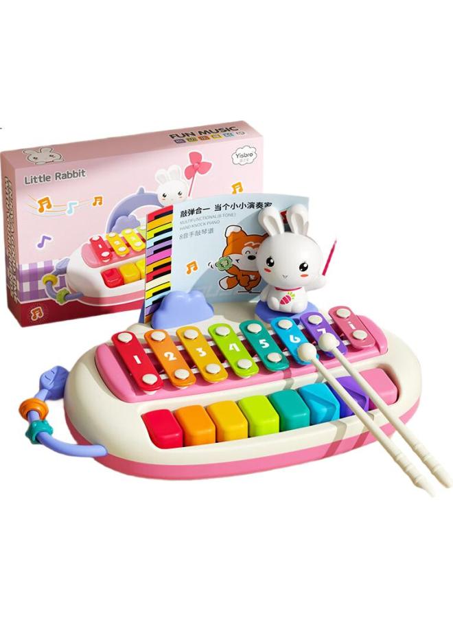 Xst Baby Rabbit Piano, Musical Hand Piano, Children'S Educational Toy, 2-In Musical Instrument, Early Learning Gift - Image 3