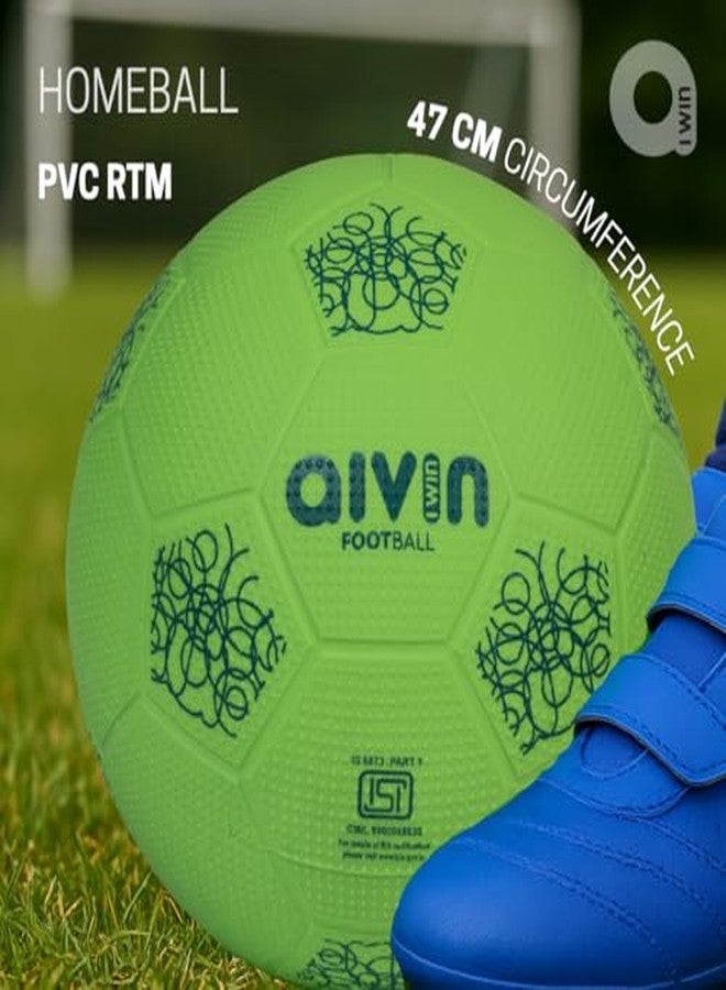 AIVIN كرة قدم أيفين للعب المنزلي | مصنوعة من مادة PVC RTM عالية الجودة | سطح مانع للانزلاق | محيط رسمي 47 سم | كرة قدم للعب الداخلي (نعناع، 1) - Image 5