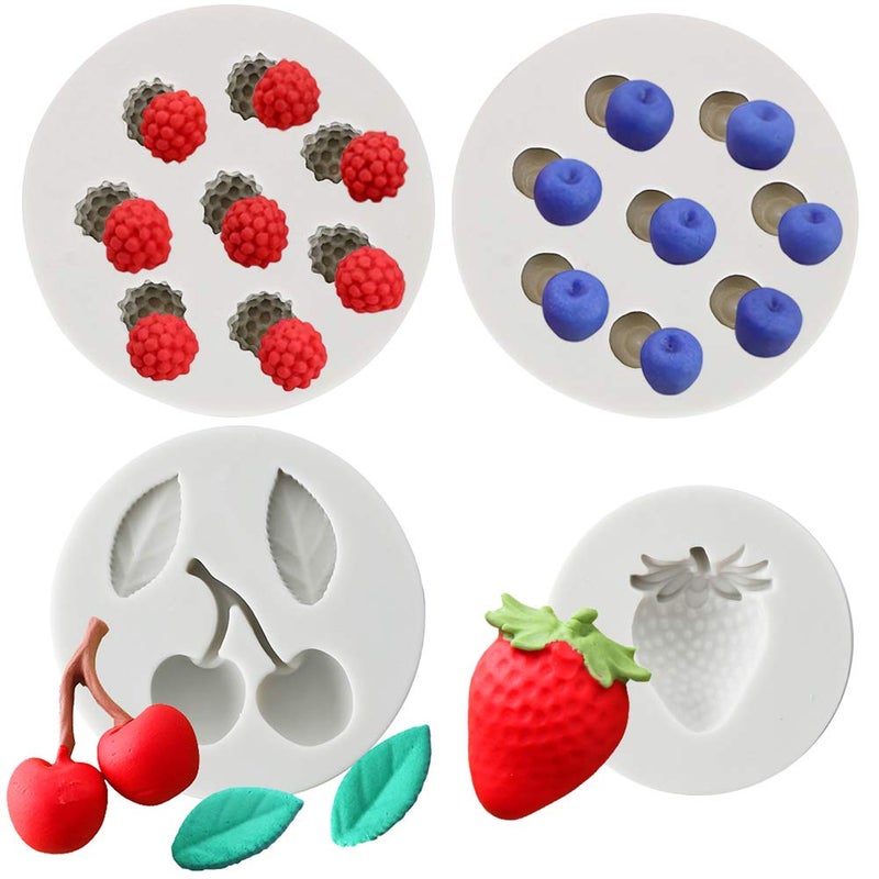 4PcsSet 3D Cute Newborn Sleeping Baby Silicone Molds for Fondant Chocolate Candy Soap Craft Baby Shower Birthday Party Cake Topper Decoration Supplies