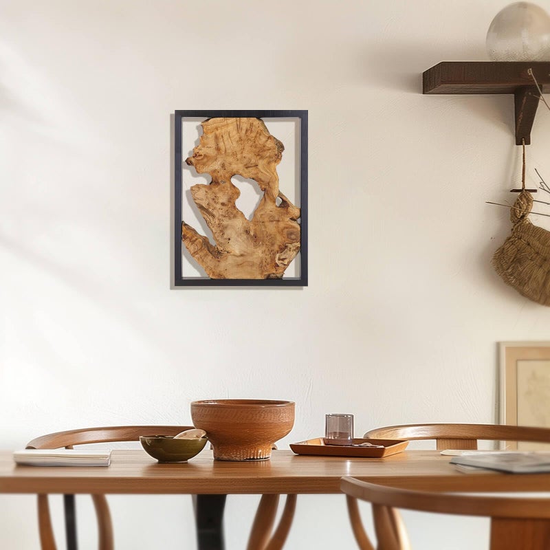 NAHARO 16''*12''Modern Wood Wall Decor- Natural wood Handcrafted Rustic Charm for Your Home - Perfect for Living Room, Bedroom,Kitchen,or Office - Image 3