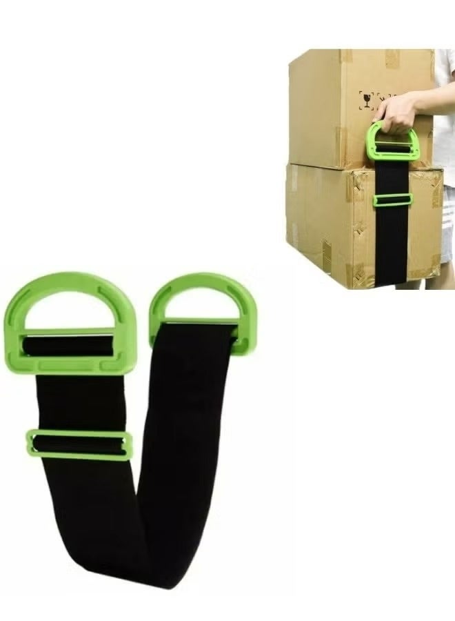 Adjustable mobile lifting straps with non-slip handles, carrying straps for furniture, boxes, mattresses, building materials, and other heavy and bulky items. - Image 1