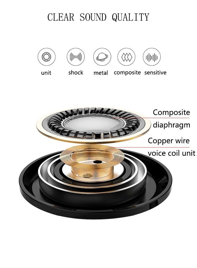 DUNISO Wired Earbuds In-Ear Headphones with Dynamic Crystal-Clear Sound and Ergonomic Custom-Fit Earpieces 3.5mm Jack for Phones and Laptops Wired Headphone For Gym Running Office - Image 2