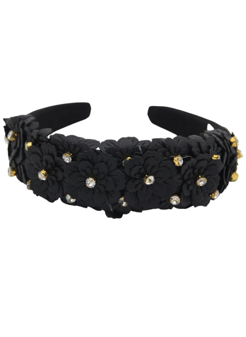 دىدانيالا Headband Camomile For Women's and  Girls Dark Black