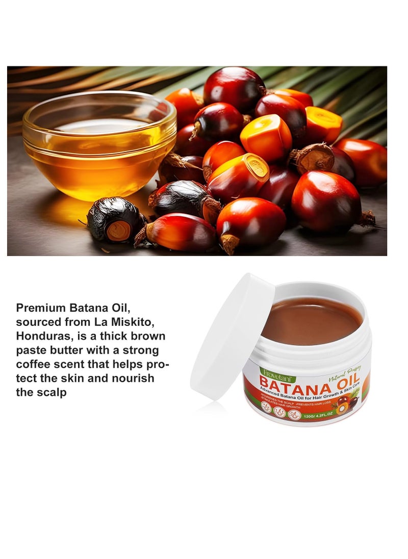 Frovetani Natural, Organic Pure Batana Oil from Honduras, 4.2oz - Unscented, Brown, Liquid, Unisex Adult, Damaged and Hair Growth, Hair Nourishing and Strengthening  - Image 2