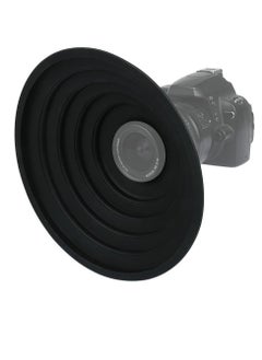 Y&D Rubber Lens Hood, Anti-Reflective Silicone Collapsible Len Blocks Unnecessary Reflection and Glare, Compatible with Nikon, Canon, Pentax, Sony 50-70mm Camera  - Image 1