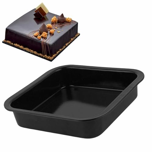 Maghya Carbon Steel Square Brownie Pan for Baking - 9 inch Non-Stick Cake Tin, Heavy Gauge Baking Tray with Even Heat Distribution for OTG & Microwave Oven, Dishwasher Safe - Image 3