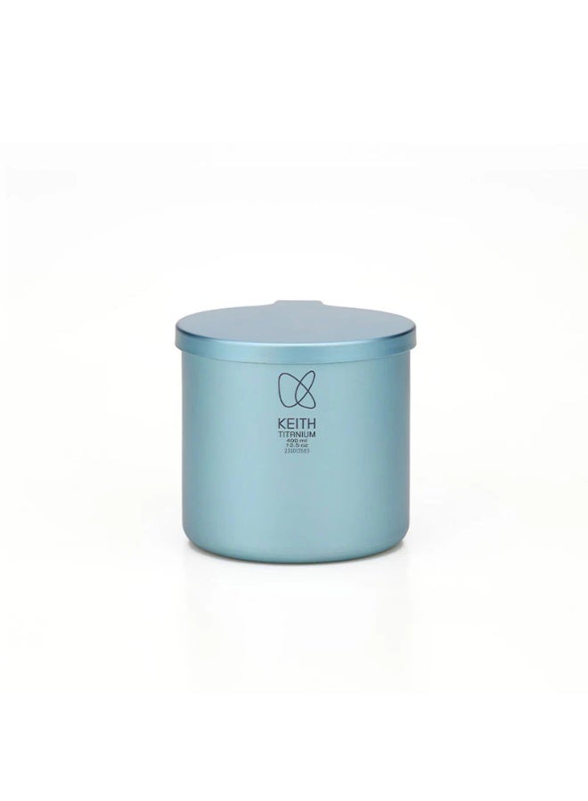 KEITH Titanium CC Colorful Mug Lake Cyan, Double-Wall Titanium Coffee Mug 400ml Lightweight Thermal Cup - Image 1